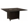 Woodard Solid Cast 70" x 60" Rectangular Counter Height Fire Table