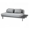 Cane-Line Space 2-Seater module Sofa  Gray image 3 - Cane-Line Space 2-Seater module Sofa  Gray image 3