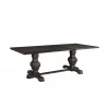 Alpine Furniture Manchester Dining Table, Charcoal / Natural - Front Side Angle