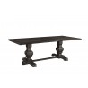 Alpine Furniture Manchester Dining Table in Charcoal - Angled