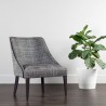 Sunpan Ragona Lounge Chair Grey Oak-Naya Check Black - Lifestyle