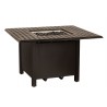 Woodard Thatch Square Chat Height Fire Table