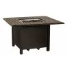 Woodard Thatch Square Chat Height Fire Table - Woodard Thatch Square Chat Height Fire Table