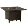 Woodard Solid Cast 42" Square Chat Height Fire Table - Woodard Solid Cast 42" Square Chat Height Fire Table