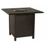 Woodard Solid Cast Square Counter Height Fire Table - Woodard Solid Cast Square Counter Height Fire Table