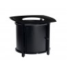 Woodard Solid Cast Square Round Chat Height Fire Table