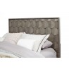Alpine Furniture Shimmer Queen Panel Bed, Antique Grey - Headboard
