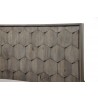 Alpine Furniture Shimmer Queen Panel Bed, Antique Grey - Headboard Close-up