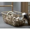 Cane-Line Carry Me Basket Low INDOOR Side View - Cane-Line Carry Me Basket Low INDOOR Side View