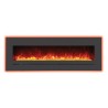 Amantii Wall Mount / Flush Mount - 60" Electric Fireplace with a Steel Surround and Glass Media 