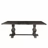 Alpine Furniture Manchester Dining Table in Charcoal - Front Angle - Alpine Furniture Manchester Dining Table in Charcoal - Front Angle