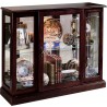 Pulaski Furniture Lighted 1 Shelf Console Display Cabinet in Cherry Brown 1