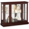 Pulaski Furniture Lighted 1 Shelf Console Display Cabinet in Cherry Brown 3