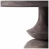 Mercana Crossman 60" Round Dark Brown/Gray Solid Wood Table Top & Base Dining Table 3 - Mercana Crossman 60" Round Dark Brown/Gray Solid Wood Table Top & Base Dining Table 3