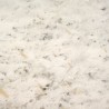 Mercana Emslie III 30" Round White Marble Top Black Metal Base Dining Table Top