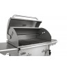 Bull BBQ Bison Premium Drop In Charcoal Grill - Front and OpenedAngled and OPened