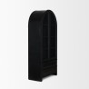 Mercana Gehry 72.3" H Dark Brown Metal Brown Wood and Glass Door Display Cabinet Side