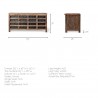 Mercana Wilton I 63x16 Reclaimed Wood and Metal 16 Drawer Sideboard 4