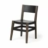 Mercana Nell I Black Iron Seat Solid Brown Wooden Base Dining Chair 4 - Mercana Nell I Black Iron Seat Solid Brown Wooden Base Dining Chair 4