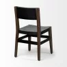 Mercana Nell I Black Iron Seat Solid Brown Wooden Base Dining Chair 2 - Mercana Nell I Black Iron Seat Solid Brown Wooden Base Dining Chair 2