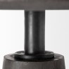 Mercana Maxwell 54" Brown Solid Wood Top Brown Metal/Wood Base Dining Table 2
