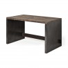 Mercana Orwell 52L x 28W Brown Wood Top Metal Cladded Frame Office Desk 2