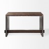 Mercana Orwell 52L x 28W Brown Wood Top Metal Cladded Frame Office Desk 1