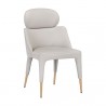 Sunpan Melody Dining Chair - Napa Stone - Front Side Angle