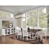 Alpine Furniture Donham Two Tone Dining Table - Lifestyle - Alpine Furniture Donham Two Tone Dining Table - Lifestyle