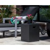 Castor End Table - Black - Lifestyle 2