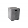 Castor End Table - Anthracite Grey - Angled View