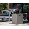 Castor End Table - Anthracite Grey - Lifestyle
