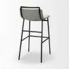 Mercana Kavalan 37.5" Total Height Beige Upholstered Seat Gray Metal Frame Bar Stool 1 - Mercana Kavalan 37.5" Total Height Beige Upholstered Seat Gray Metal Frame Bar Stool 1