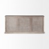 Mercana Braxton III 81.5x18.5 Natural Brown Solid Wood 3 Drawer 6 Door Sideboard Back