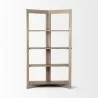Mercana Turnbull I 42L x 16W x 72H Light Brown Wood Four Shelf Shelving Unit - Mercana Turnbull I 42L x 16W x 72H Light Brown Wood Four Shelf Shelving Unit