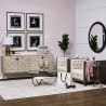 Mercana Excelsior I (72x18.3) Solid Wood Gold Metal Base 4 Cabinet Door SideBoard 2