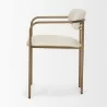 Mercana Parker I Cream Fabric Seat Gold Metal Frame Dining Chair Other Side - Mercana Parker I Cream Fabric Seat Gold Metal Frame Dining Chair Other Side