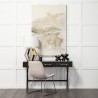 Mercana Vince 51L x 18W Black Metal With Gold Accents 3 Drawer Office Desk