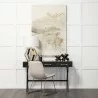 Mercana Vince 51L x 18W Black Metal With Gold Accents 3 Drawer Office Desk - Mercana Vince 51L x 18W Black Metal With Gold Accents 3 Drawer Office Desk