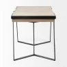 Mercana Steinbeck 61L x 28.75W x 30H Light Brown Wooden Iron Frame Office Desk Side - Mercana Steinbeck 61L x 28.75W x 30H Light Brown Wooden Iron Frame Office Desk Side