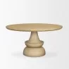 Mercana Crossman 60" Round Blonde Solid Wood & Base Dining Table 1 - Mercana Crossman 60" Round Blonde Solid Wood & Base Dining Table 1