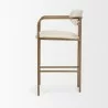 Mercana Parker Cream Fabric Seat Gold Metal Counter Stool Other Side - Mercana Parker Cream Fabric Seat Gold Metal Counter Stool Other Side