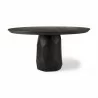 Mercana Fitzgerald 60" Round Brown Solid Wood Top & Base Dining Table 2 - Mercana Fitzgerald 60" Round Brown Solid Wood Top & Base Dining Table 2