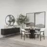 Mercana Fitzgerald 60" Round Brown Solid Wood Top & Base Dining Table  - Mercana Fitzgerald 60" Round Brown Solid Wood Top & Base Dining Table 