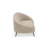 Abigail Chaise Light Brown Faux Shearling- side view 2 - Abigail Chaise Light Brown Faux Shearling- side view 2