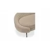 Abigail Chaise Light Brown Faux Shearling- closer view - Abigail Chaise Light Brown Faux Shearling- closer view