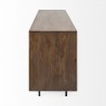 Mercana Grace 70Wx18.5Lx31.25H Two-Tone Brown Solid Wood 6 Drawer Sideboard Side