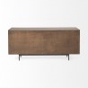 Mercana Grace 70Wx18.5Lx31.25H Two-Tone Brown Solid Wood 6 Drawer Sideboard
