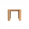 Sunset West Natural Teak End Table Front - Sunset West Natural Teak End Table Front