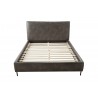  Alpine Furniture Sophia Queen Bed in Grey - No Cushion Front View